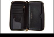 Michael Kors Jet Set Travel Saffiano Leather Wallet (Black)