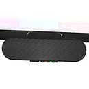 Cyber Acoustics USB & Bluetooth Speaker Bar (CA-2890PRO) USB Powered Speaker with Speakerphone for PC and Bluetooth for Smartphones, Clamps to Monitors up to 2 Inches Thick