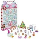 DreamWorks Gabby’s Dollhouse Advent Calendar 2023, 24 Surprise Toys with Figures, Stickers and Dollhouse Accessories, Kids’ Toys for Girls and Boys Aged 3+