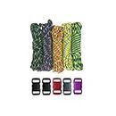 PARACORD PLANET 550lb Type III Paracord Combo Crafting Kits with FREE Buckles - For Friendship Bracelets and Craft Beginners