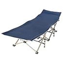 TRAY Portable Outdoor Folding Ergonomic Design Camping/Garden Cot Bed with Carry Bag Cover Extra Wide Sturdy Sleeping Cot for Office, Travel, Mountaineering, Hospital, Beach, Beauty Saloon