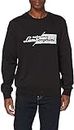 Automobili Lamborghini Men's Felpa Slashed Logo Sweater, Black, S