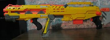 Pistola de dardos suaves Nerf N-Strike tiro largo - amarilla