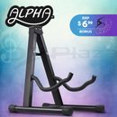 Alpha Portable Guitar Stand Folding Electric Acoustic Bass Floor Rack Holder