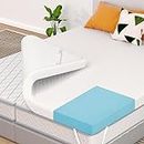 AprLeaf Mattress Topper 3 Inch Gel Memory Foam Mattress Topper Queen Size Bed, Medium Firm Mattress Pads for Soft Comfort Cooling Sleep, Pressure Relief Breathable