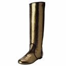 Giuseppe Zanotti Design Women's Leather Golden Green Flat Boots Shoes US 6 IT 37