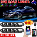 10Pods RGB LED Rock Lights Off Road APP Wireless Bluetooth Music Multi-color ATV