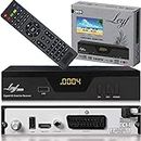 hd-line Leyf 2809 - Ricevitore digitale Satellite (HDTV, DVB-S/S2, HDMI, SCART, 2 porte USB 2.0, Full HD 1080p) [Pre-programmato per Astra Hotbird Türksat]