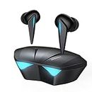 Gaming Earbuds with Microphone in Ear Gaming Headphones Wireless Bluetooth 5.3 Waterproof Ear Buds Long Battery Life Dual Mode Low Latency HIFI Stereo Sound Headset for Gamer iOS Android Running
