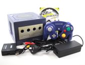 Nintendo GameCube Console - Indigo - w/ Controller + Memory Card 2043 ***HDMI***