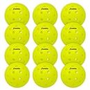 Franklin Sports X-40 Outdoor Performance Pickleballs - 12 Pack Bulk - USA PICKLEBALL APPROVED - Optic - Official Ball of US Open Pickleball Championships