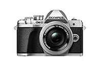 Olympus OM-D E-M10 Mark III Mirrorless Micro Four Thirds Digital Camera with 14-42mm EZ Lens & 16GB SDHC Card (Black) (Silver)