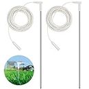 Kanayu Grounding Rod with 40 ft Ground Wire Grounded Welding Rods Electrical Grounding Bars Earthing Products for Indoors Connect to Grounding Mat Sheets Pads Blankets Pillow Case, White