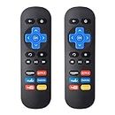 Replacement Remote Control Compatible with Roku Express，for Roku Box, for Roku Player，for Roku Premiere，Compatible for Roku 1/2/3/4 (HD,LT,XS,XD).(NOT for Roku Stick and Roku TV)(Pack of 2)