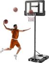 Portable Basketball Hoop 4.3-10ft Height Adjustable 44'' Backboard for Kid/Adult