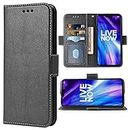 Phone Case for LG V40 ThinQ Folio Flip Wallet Case,PU Leather Credit Card Holder Slots Full Body Protection Kickstand Hard Hybrid Protective Phone Cover for LGV40 Storm V 40 Thin Q V40ThinQ Men Black