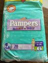 Vintage Pampers 40 Extra Large diapers Unopened  Vtg alte windeln + free samples