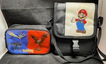 Pokemon X/Y & Mario Carrying Case Bundle (Nintendo 3DS / DS) Comes with Stylus