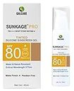 Sunkage Pro SPF 80 + UVB UVA PA++++ Tinted Silicone Sunscreen Gel