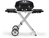 Napoleon TravelQ Portable Propane Gas BBQ - PRO285X-BK - Includes Scissor Cart, Use For Tailgating, Camping, And Small Outdoor Spaces