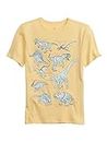 GAP Boys' Short Sleeve Graphic T-Shirt, Havana Yellow, X-Large