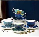 Van Gogh coffee cup saucer spoon set 220ml porcelain tea ceramic cup for gift AU