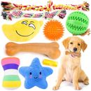 9 Pack Dog Toys, Luxury Puppy Chew Toys for Teething, Cotton Squeaky Plush... 