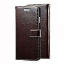 Nkarta Stylish Vintage Retro Leather Wallet Diary Stand Flip Cover Case for Microsoft Lumia 950 XL - Coffee Brown