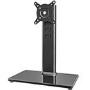 Single LCD Computer Monitor Free-Standing Desk Stand Riser for 13 inch to 32 inch Screen with Swivel, Height Adjustable, Rotation, Holds One (1) Screen up to 35kgs