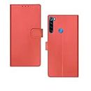 Pinaaki Enterprises Redmi Note 8 Flip Case | Premium Leather Finish Flip Cover |Complete Protection Flip Cover for Redmi Note 8 - Pink