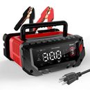 30-Amp Car Battery Charger, 6V/12V/24V Smart Automatic Automotive Charger, Battery Maintainer, Trickle Charger