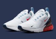 Nike Air Max 270 USA White Blue Red Shoes Mens US Size 8-14 Casual Sneakers New✅