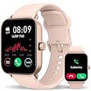 Smart Watch for Women Men (Answer/Make Call) with Alexa Built in, iPhone Android Compatible, Fitness Tracker Heart Rate Blood Oxygen Sleep Monitor 1.8'' Touch Screen Bluetooth Watch IP68 Waterproof