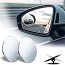 2PCS Blind Spot Car Mirror-360°Wide Angle Side Applicable to Various Models Blindspot Blindspot Mirror Automotive Exterior Car Accessories for Men Women