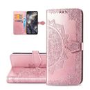 Flip Wallet Case Magnetic Stand Card Slot Protective Cover For iPhone-Rose Gold
