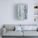 Winston Porter Modern & Contemporary Bloom Shimmer Sparkle I On Canvas by Dorothy Fagan Print Canvas, Cotton in Blue | 24 H x 16 W x 2 D in | Wayfair