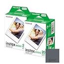Fujifilm Instax Mini Film: 40 Aufnahmen insgesamt, (10 Blatt x 4) - Multipack für Fujifilm Instax Sofortbildkameras – OptiSwipe Bundle