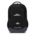 Lunar's Bingo - 48 L Laptop Office/School/Travel/Business Backpack Water Resistant - Fits Up to 15.6 Inch Laptop Notebook with 1 Year Warranty (Black - Grey)