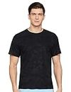 Nike Men's Solid Regular Fit T-Shirt (DQ4301-010 Black M)