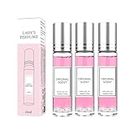 Enhanced Scents Pheromone Perfume, Enhance Flavor Scents Perfume for Women,The Original Scent Perfume, Easy Roll-On Scents Perfume 10ml (3PCS)