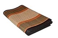 Crafts N Loom River Grass Handmade Portable 2 Fold Mat (Multicolour, 36"W x 80" L Inches)