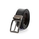 Casual black Leather belt Dress belts jeans belts for men big and tall work belt (Black/brown, Waist Size:42"--52")