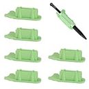Silicone Pen Clip, 6 Pack Cute Koala Pen Holders for Desk & Wall, Self-Adhesive Silicone Pen Clip with Dual Pen Slots, Desk Organizer Accessories, School Classroom Office Supplies (Green)