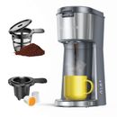 Color of the face home Single Serve Coffee Maker For K Cup & Ground Coffee, w/ Bold Brew, One Cup Coffee Maker, Fits Travel Mug | Wayfair