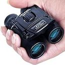 USCAMEL Folding Pocket Binoculars Compact Travel Mini Telescope HD Bak4 Optics Lenes Easy Focus 8x21 Colour Black