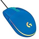 Logitech G G203 LIGHTSYNC Mouse Gaming con Illuminazione RGB, Personalizzabile, 6 Pulsanti Programmabili, Sensore per Gaming, Tracciamento a 8000 DPI, Peso Ridotto - Blu