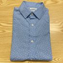 Camicia da uomo vecchia navy piccola blu chiaro 20" pit-to-pit designer casual abbottonata