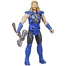 Hasbro Marvel Avengers Titan Hero Series Thor Toy, 30-cm-scale Thor: Love and Thunder Figure, Toys for Children Aged 4 and Up, Multicolor,One Size,F4135