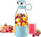 ROMINO 420ml Portable Juice Blender, Juicer Bottle Mixer, Juice Maker, Fruit Juicer Machine Electric, USB Rechargeable Personal Size Mini Juicer Grinder for Juices, Shakes and Smoothies