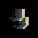 Men's Merino Wool Blend Calf Sock 8-Pack - Mixed - Medium - Bombas